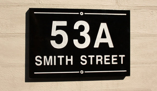 Painted Address Signs