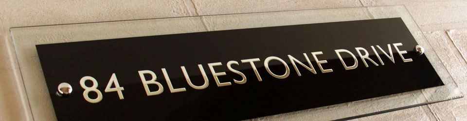 Polished Glass Signs