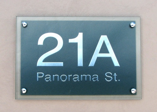 Polished Glass Address Plaque - Image 3