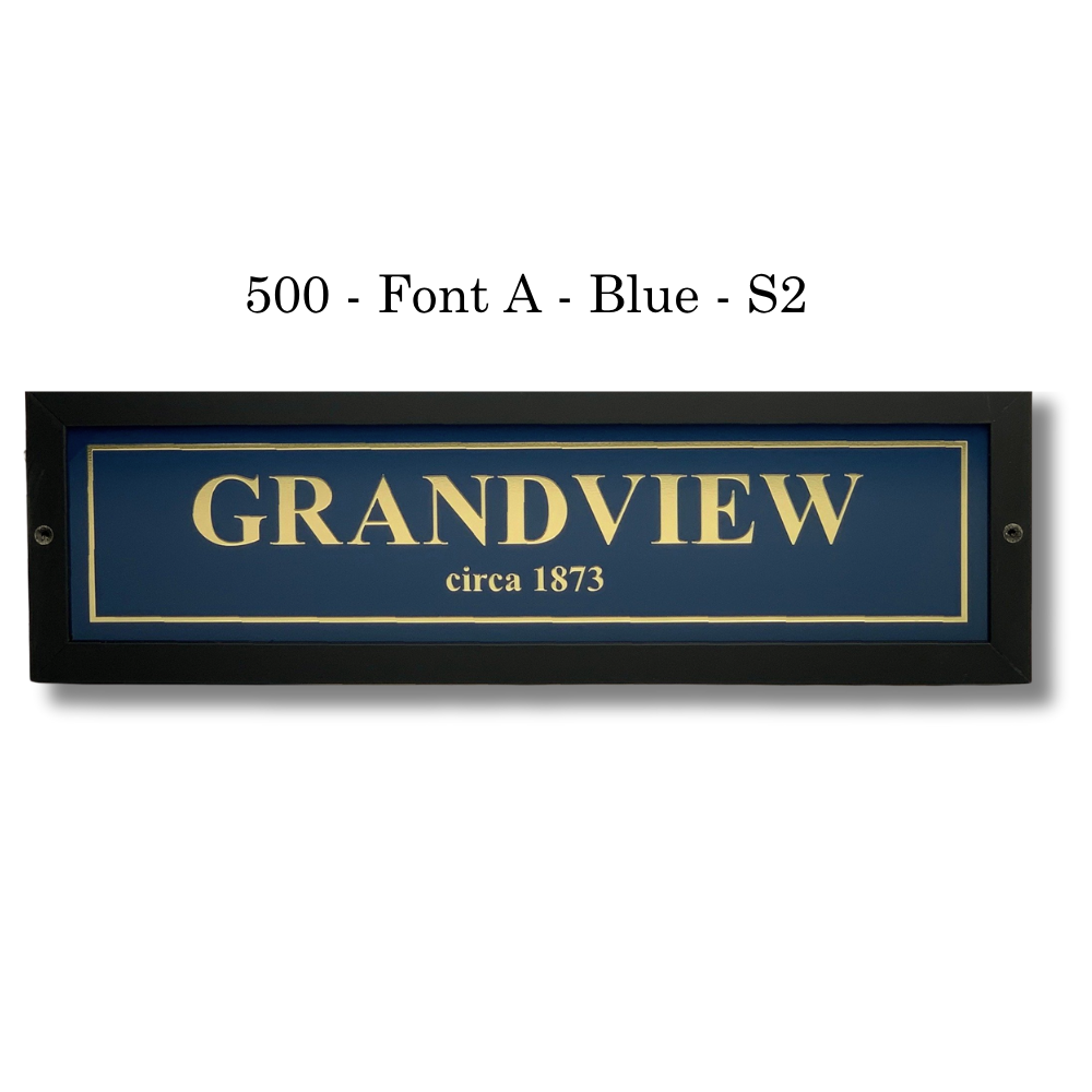 Black Timber House Signs - Image 9
