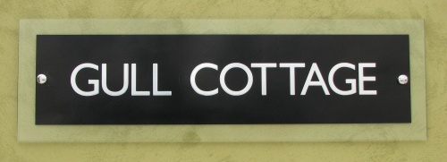 Polished Glass House Signs - Image 2