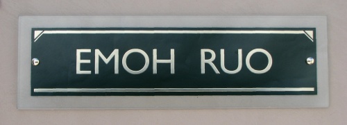 Polished Glass House Signs - Image 3