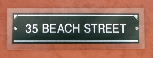 Polished Glass House Signs - Image 5