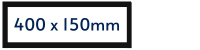400mm x 150mm