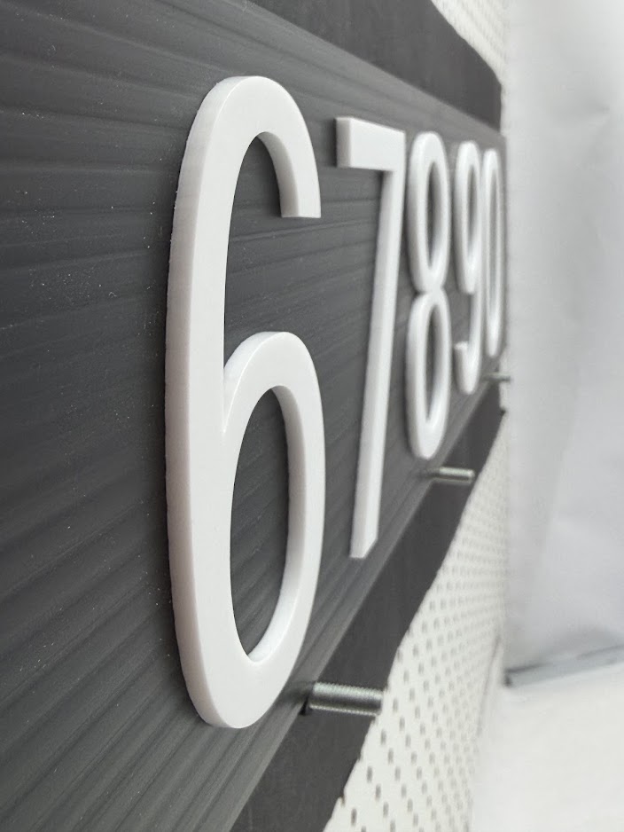 95mm white easy stick numbers - Image 4