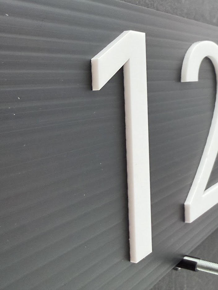 95mm white easy stick numbers - Image 5