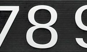 95mm white easy stick numbers